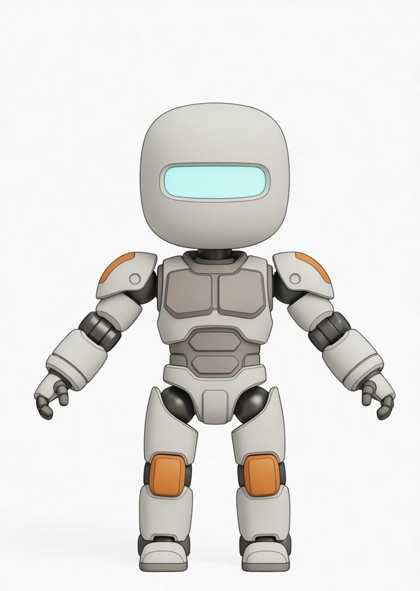 Cute Robot Figurine free 3D printable STL