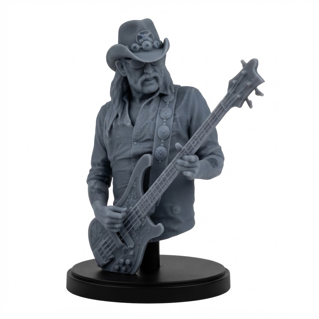 Lemmy Kilmister Bust free 3D printable STL