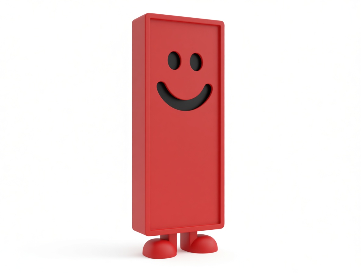 Smiley Block Figurine free 3D printable STL