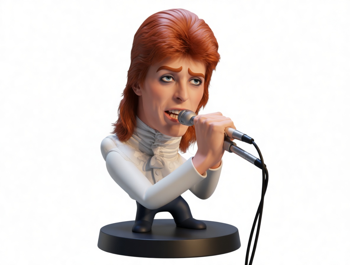 David Bowie Ziggy Stardust Bust free 3D printable STL