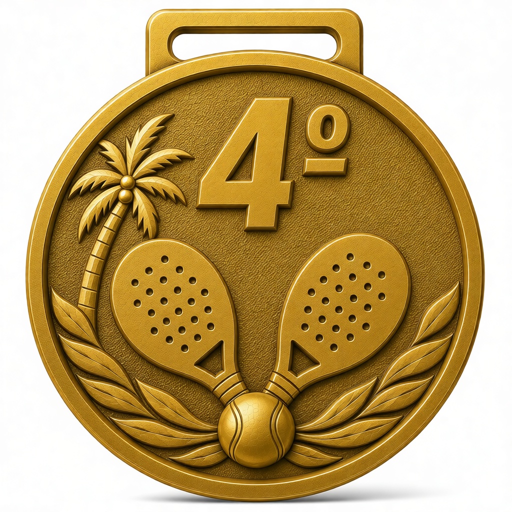 Padel Tennis Medal free 3D printable STL