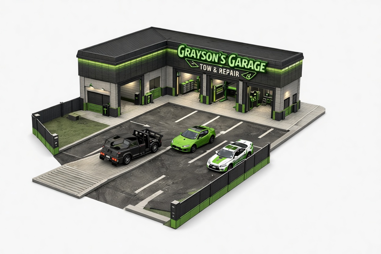 Grayson's Garage Model free 3D printable STL