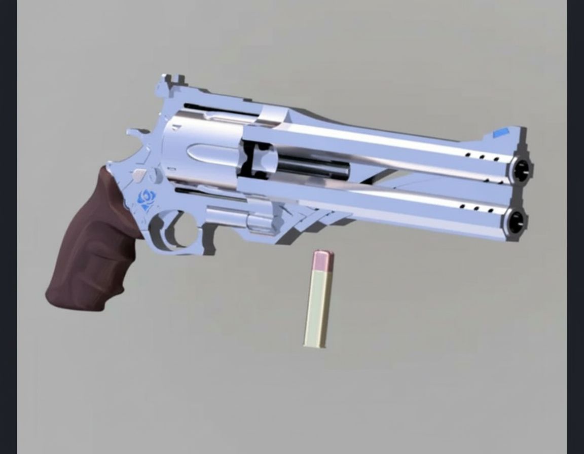 Desperado Revolver Model free 3D printable STL