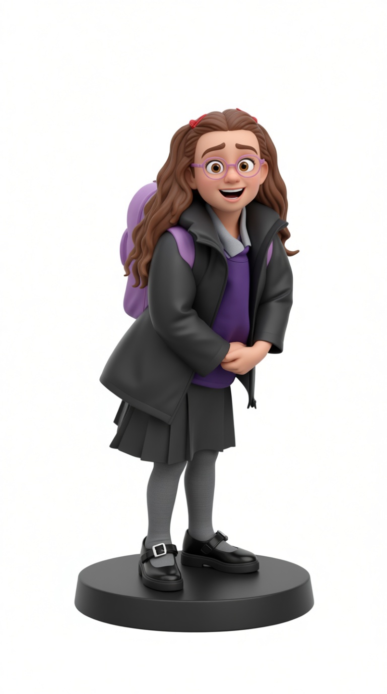Young Schoolgirl Figurine free 3D printable STL