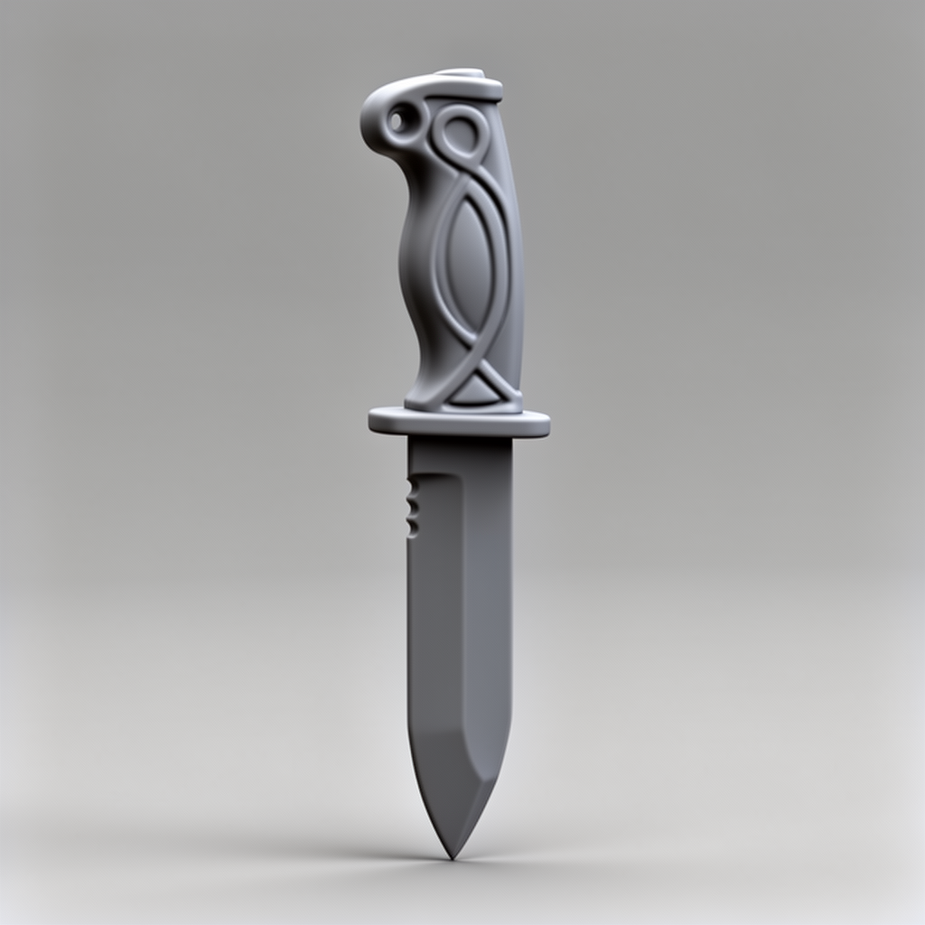 Vintage Dagger Figurine free 3D printable STL