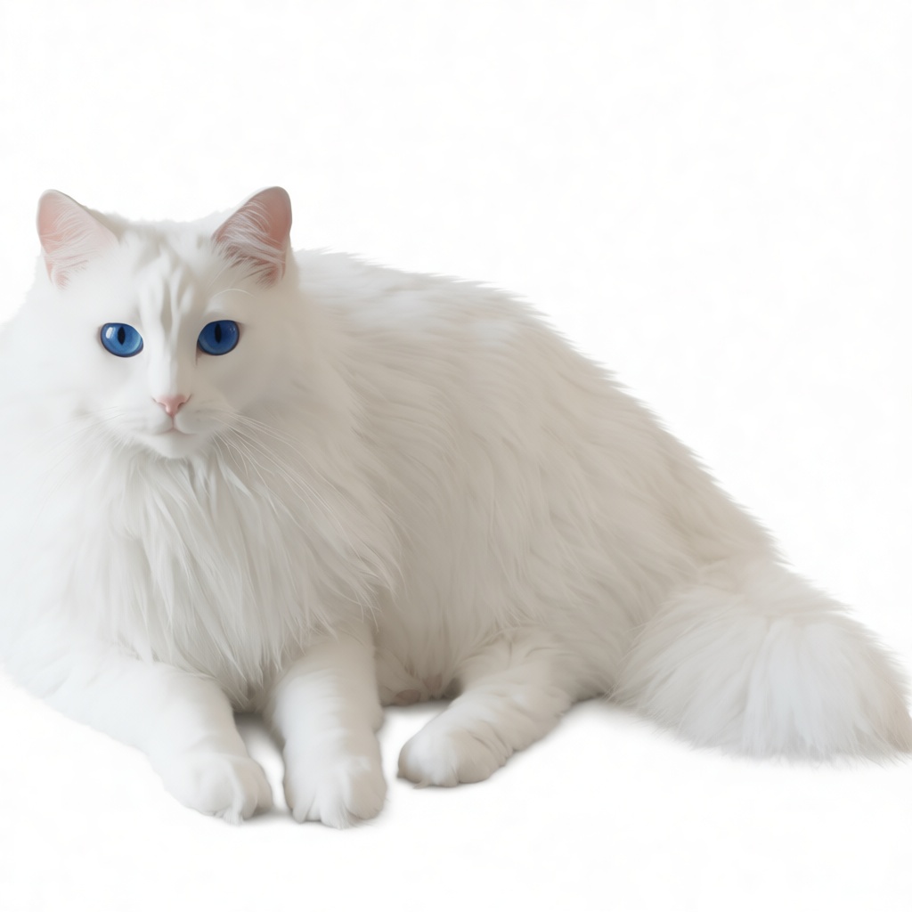 Turkish Angora Cat Figurine free 3D printable STL