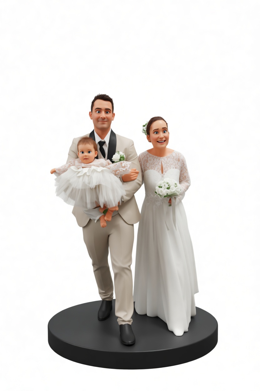 Wedding Family Figurine free 3D printable STL