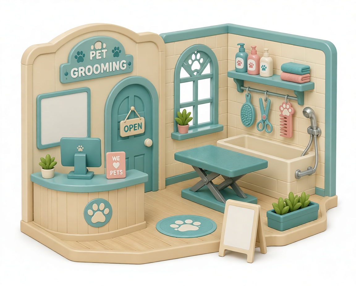 Pet Grooming Station Model free 3D printable STL