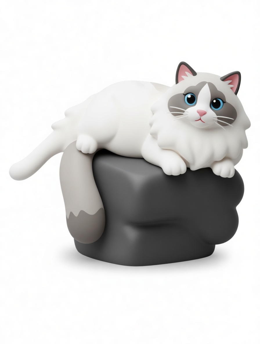 Ragdoll Cat Figurine free 3D printable STL