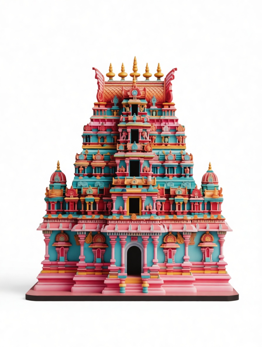 Meenakshi Temple Model free 3D printable STL