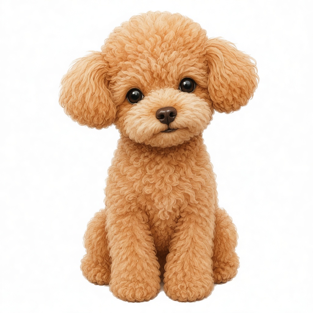 Toy Poodle Figurine free 3D printable STL