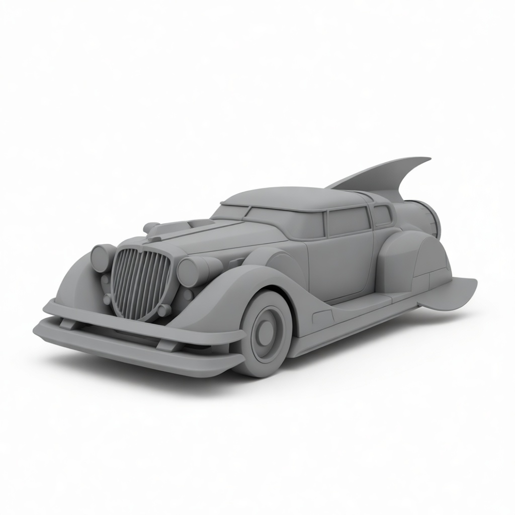 Batmobile 1939 Model free 3D printable STL