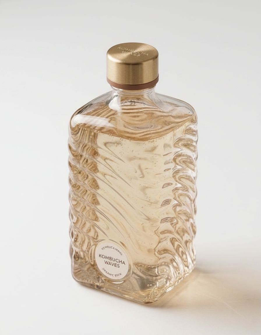 Kombucha Waves Bottle free 3D printable STL