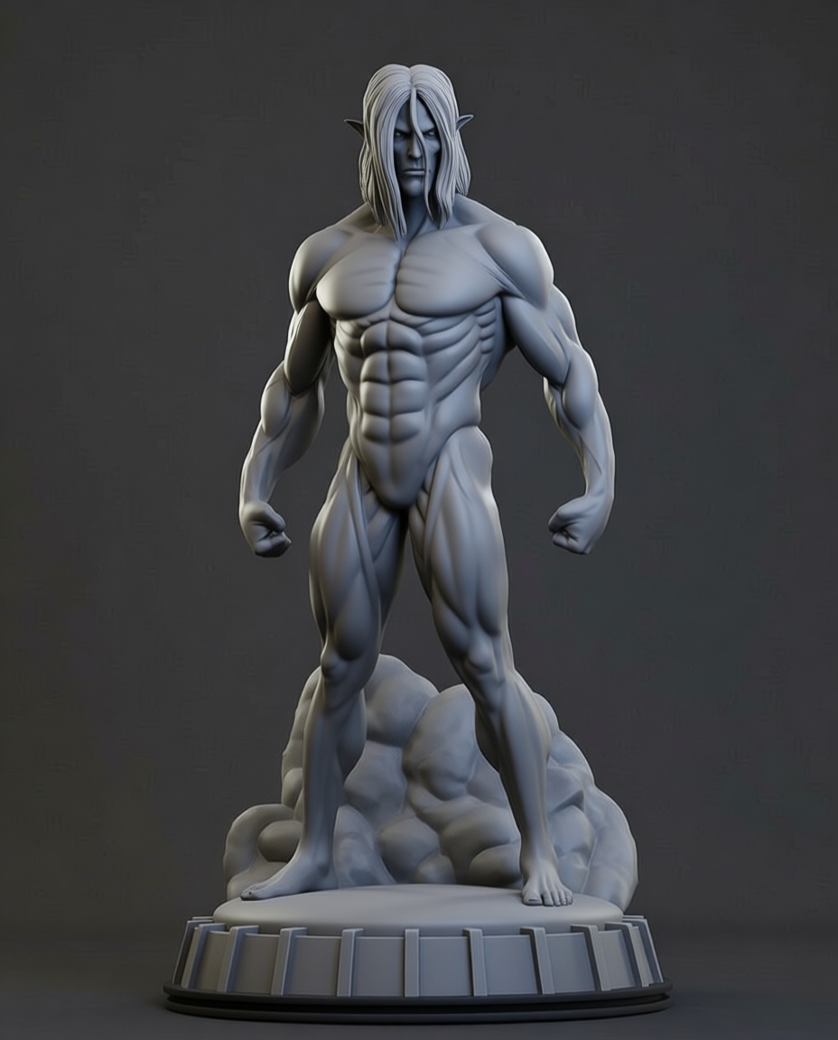 Dark Elf Warrior Figurine free 3D printable STL