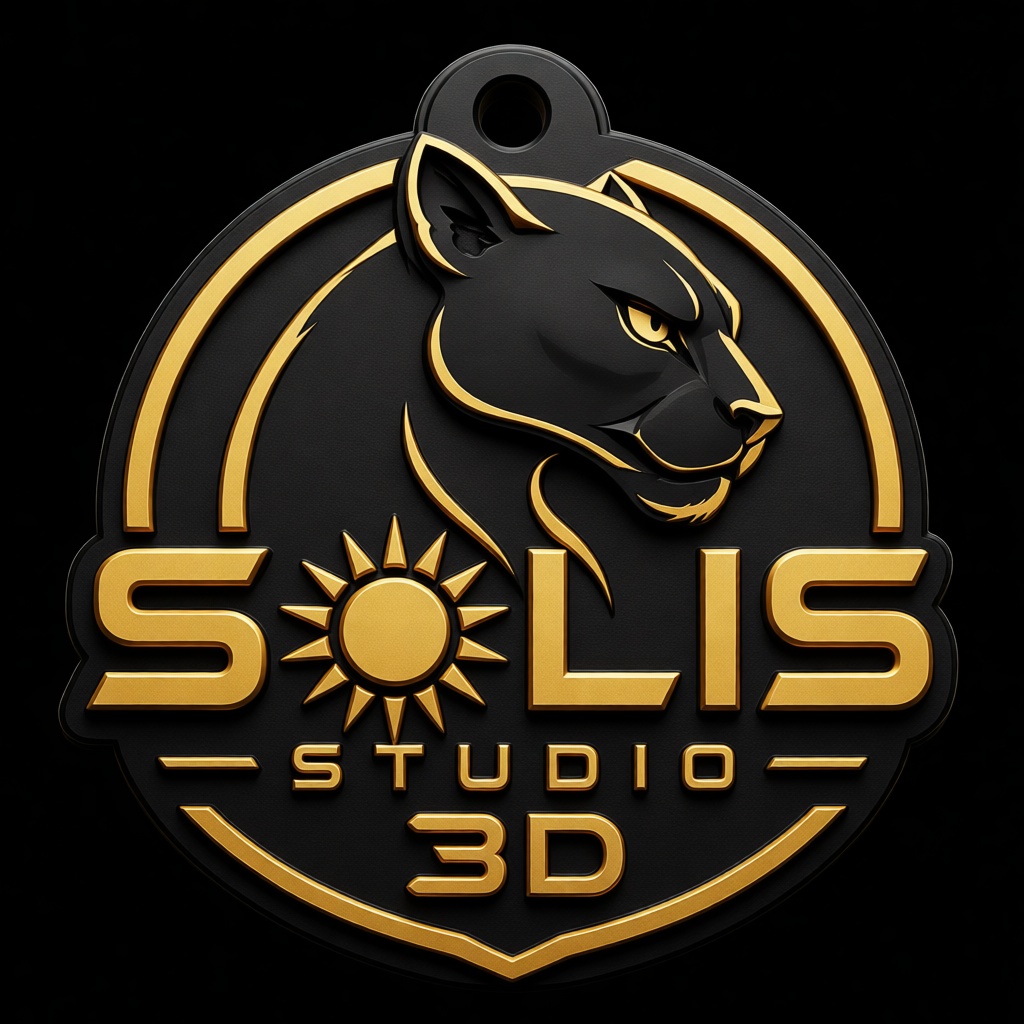 Solis Studio Logo Plaque free 3D printable STL