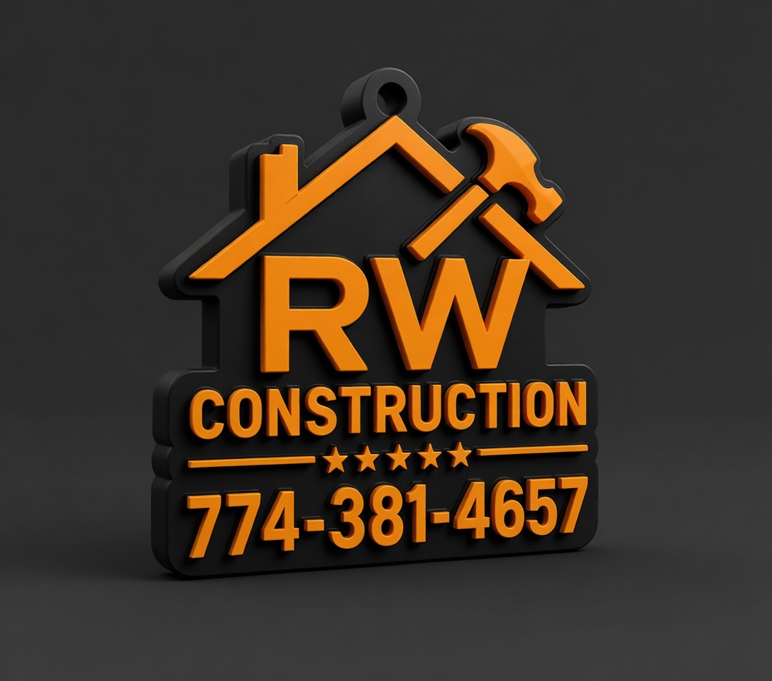 RW Construction Logo Keychain free 3D printable STL