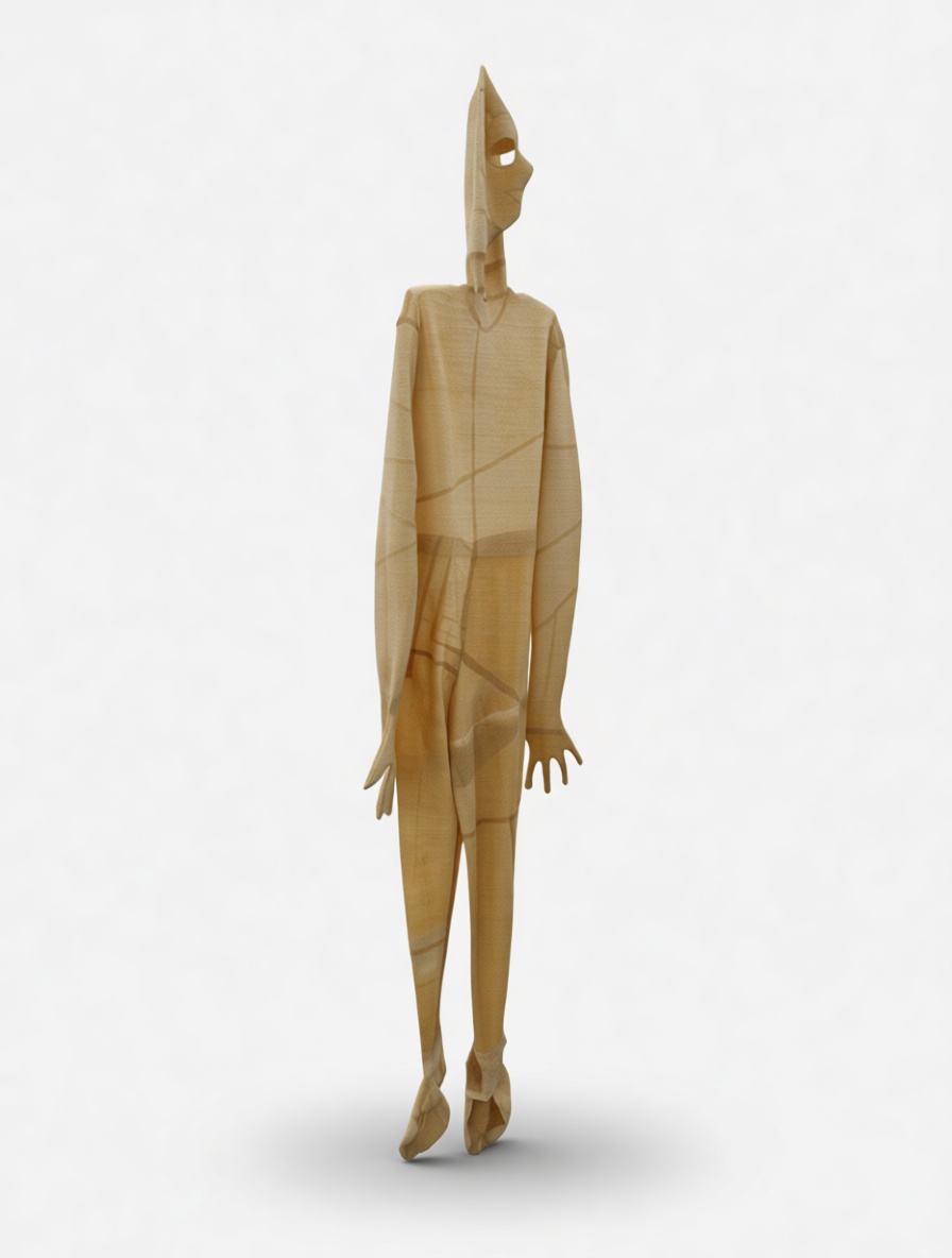 Abstract Tall Humanoid Sculpture free 3D printable STL