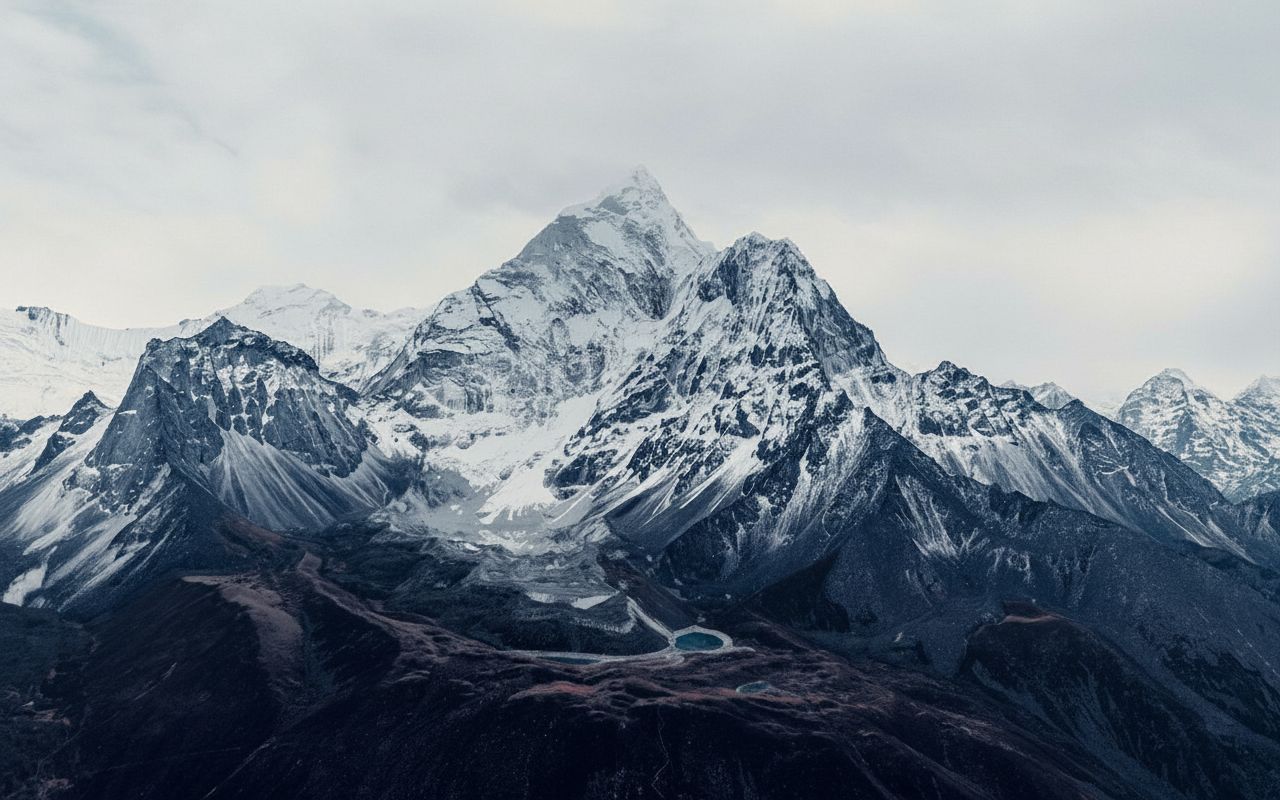 Snowy Mountain Landscape free 3D printable STL