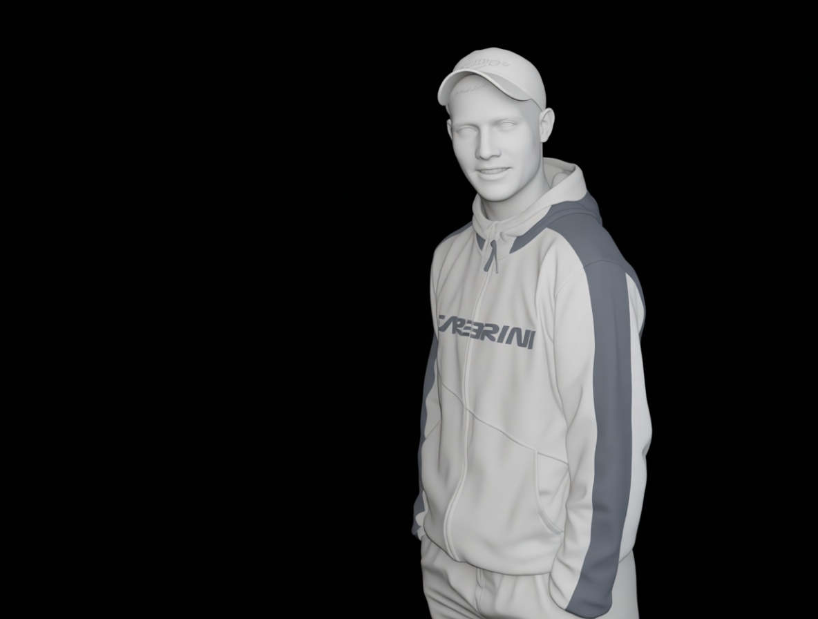 Young Man Hoodie Sculpture free 3D printable STL