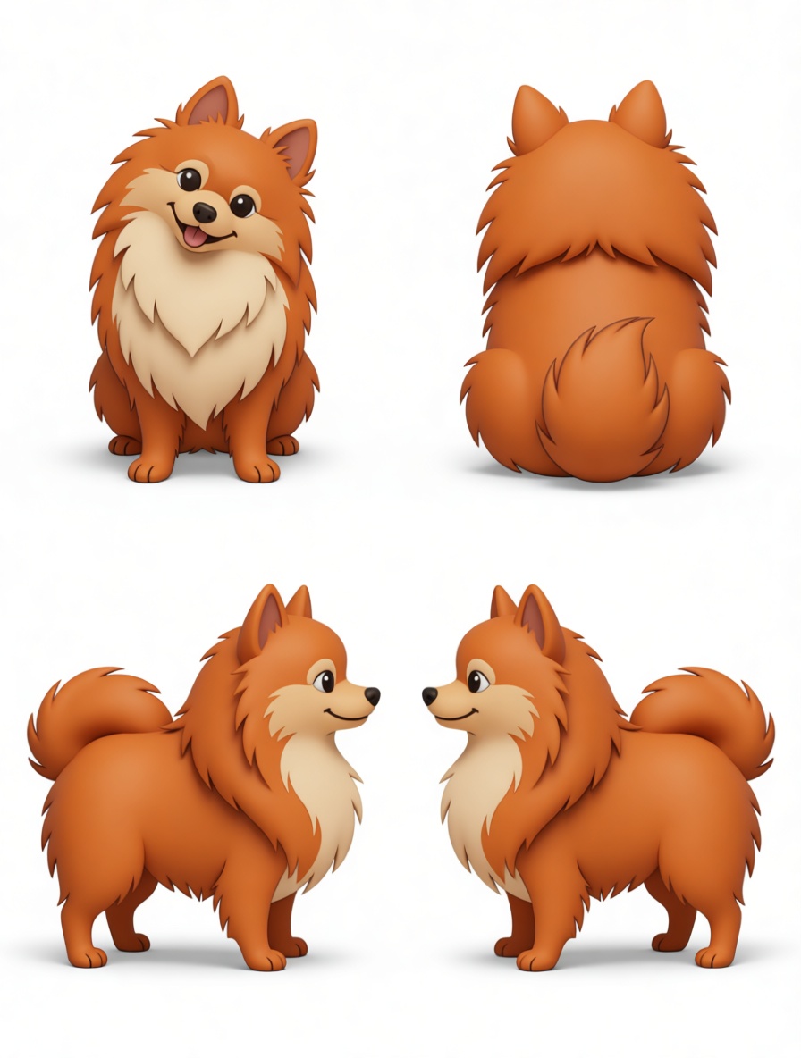 Pomeranian Dog Figurine free 3D printable STL