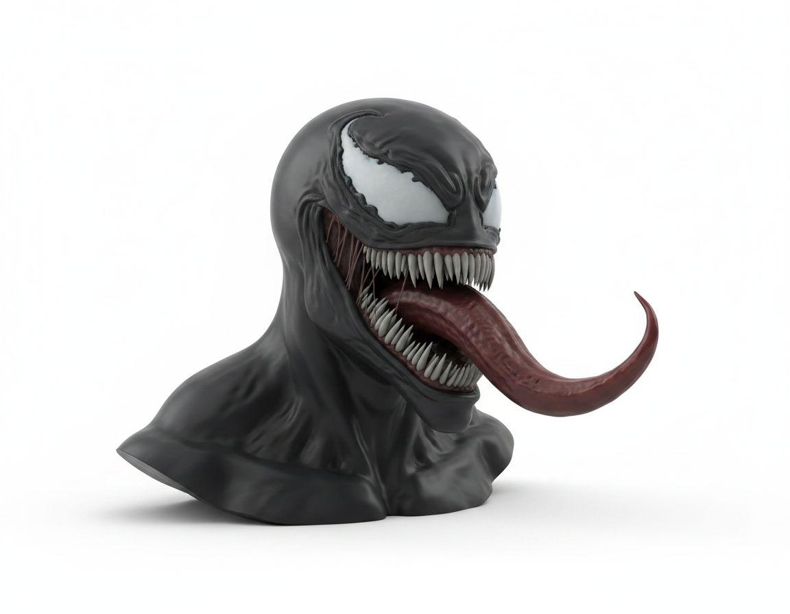 Venom Marvel Bust free 3D printable STL