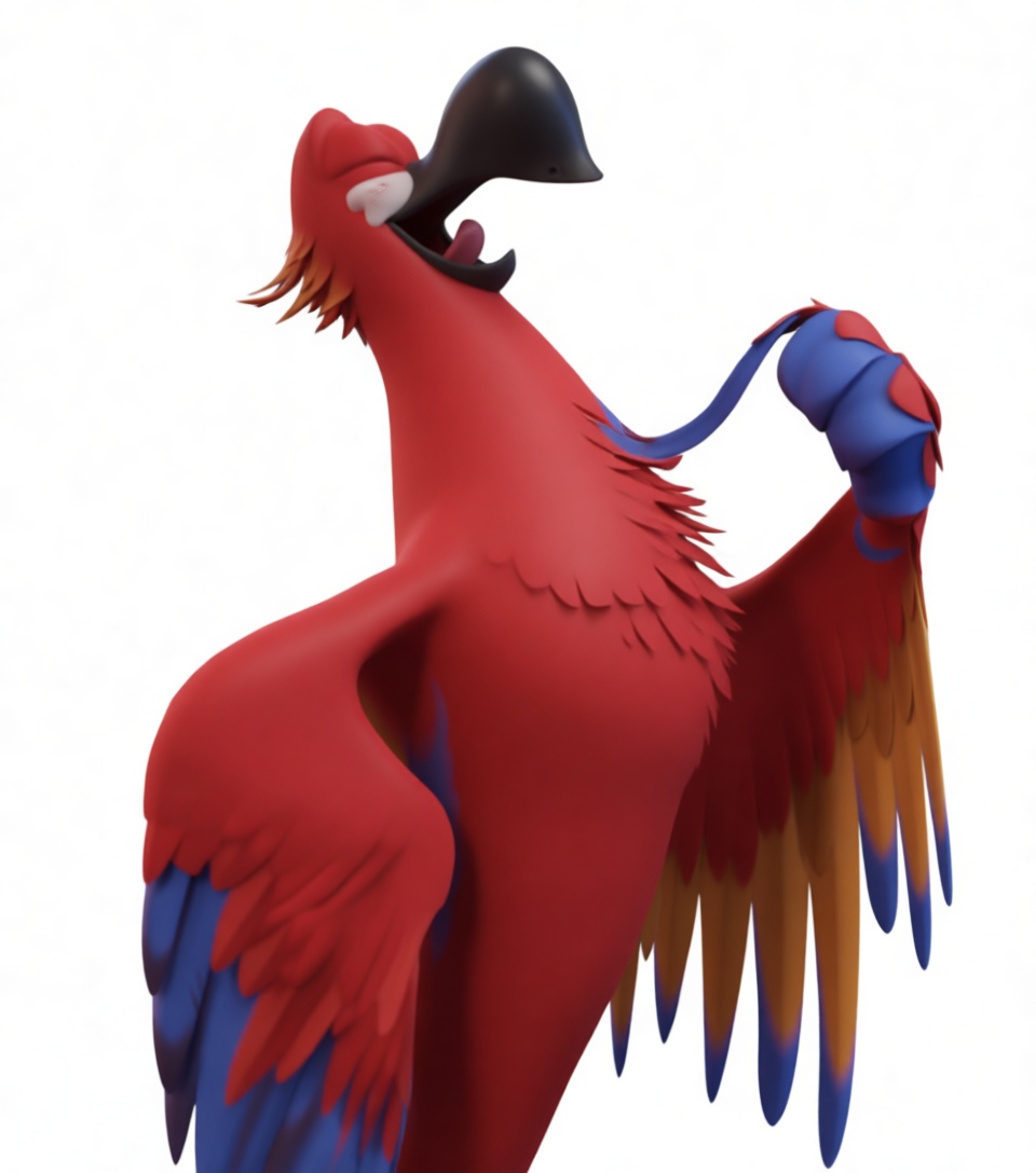 Iago Parrot Figurine free 3D printable STL