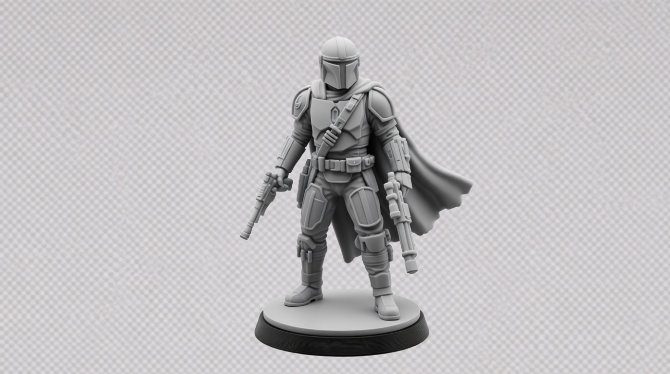The Mandalorian Figurine free 3D printable STL