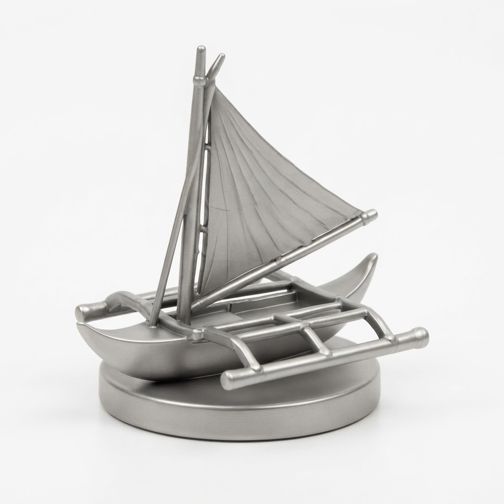 Bali Jukung Sailboat Figurine free 3D printable STL
