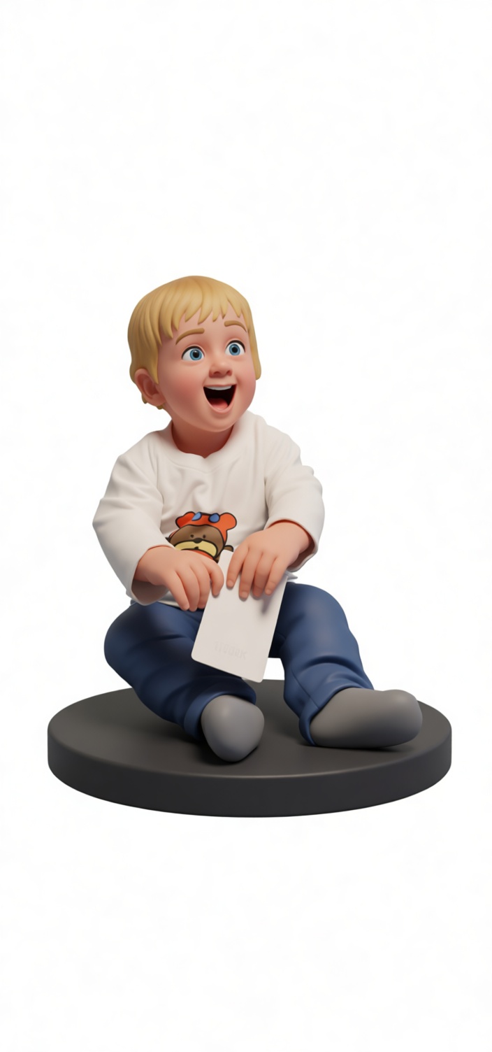 Happy Toddler Figurine free 3D printable STL