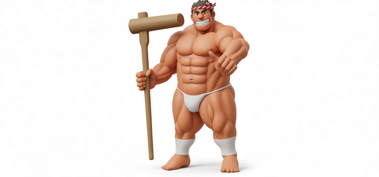 Muscle Man Figurine free 3D printable STL