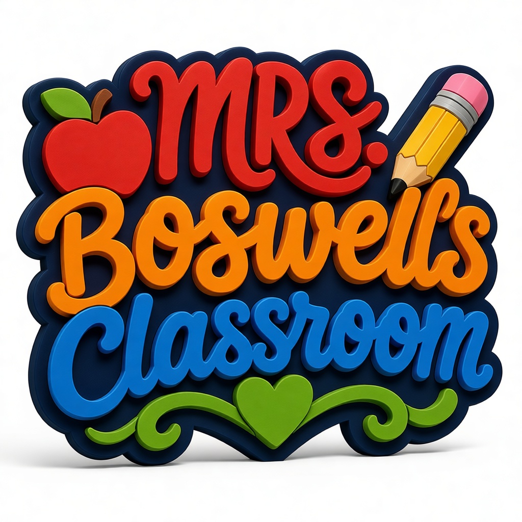 Mrs Boswell Classroom Sign free 3D printable STL