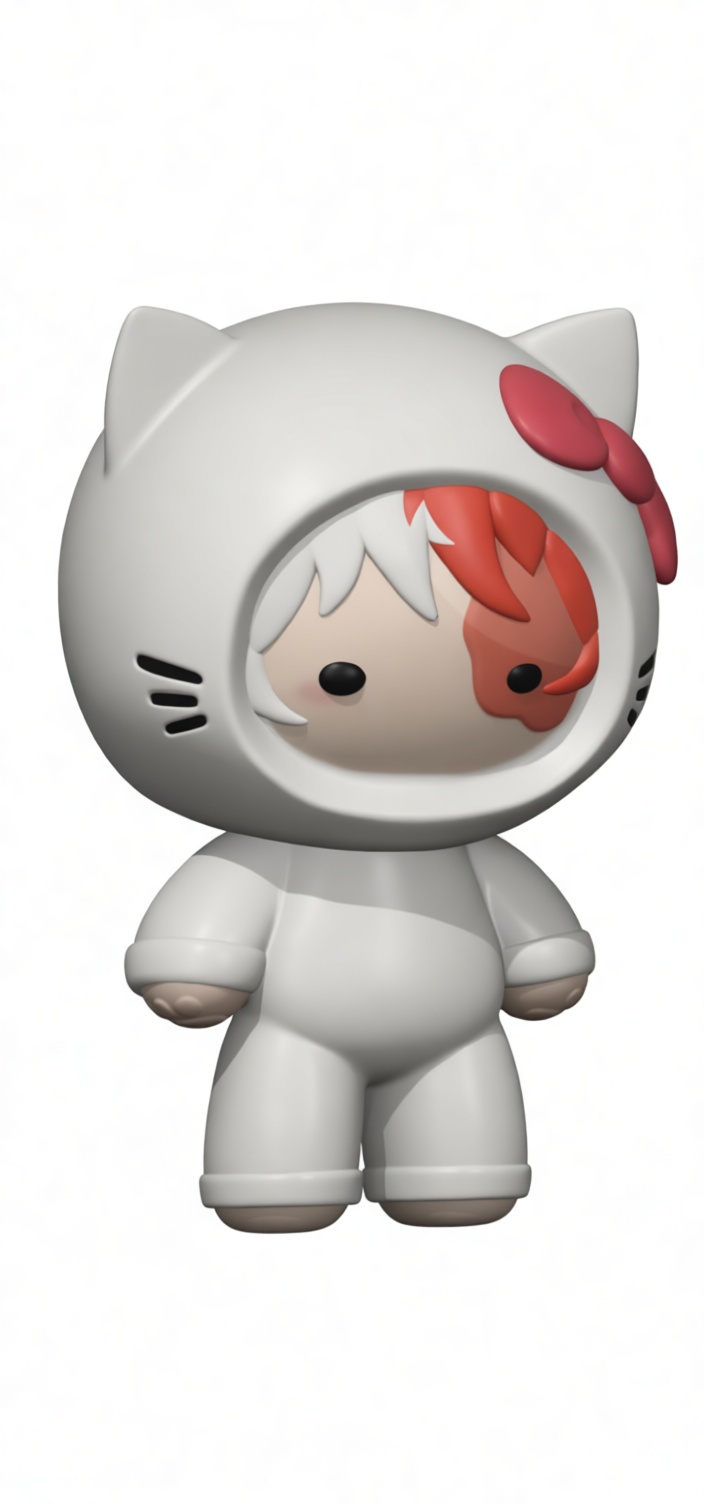 Hello Kitty Cosplay Figurine free 3D printable STL