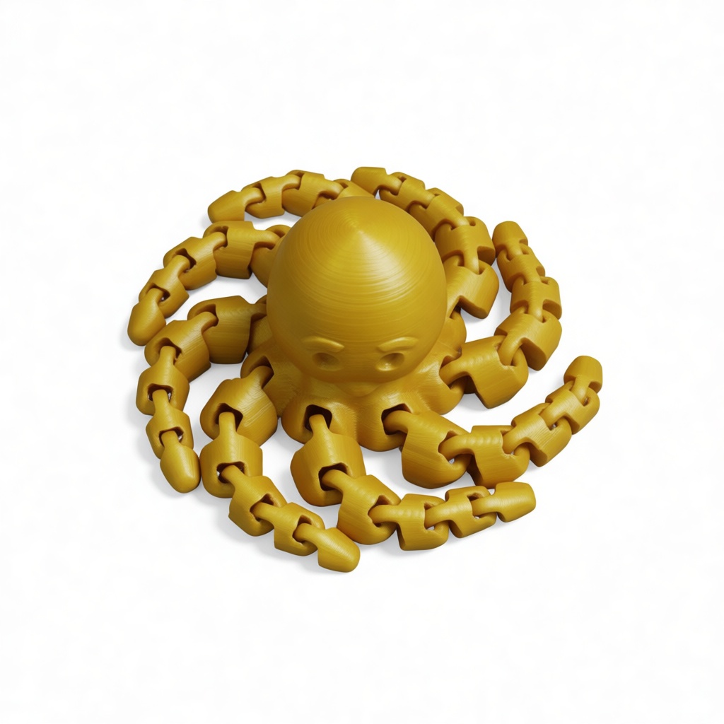 Linked Octopus Figurine free 3D printable STL