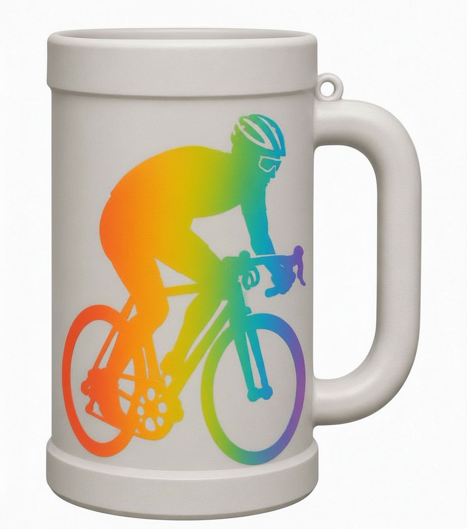 Cyclist Mug free 3D printable STL