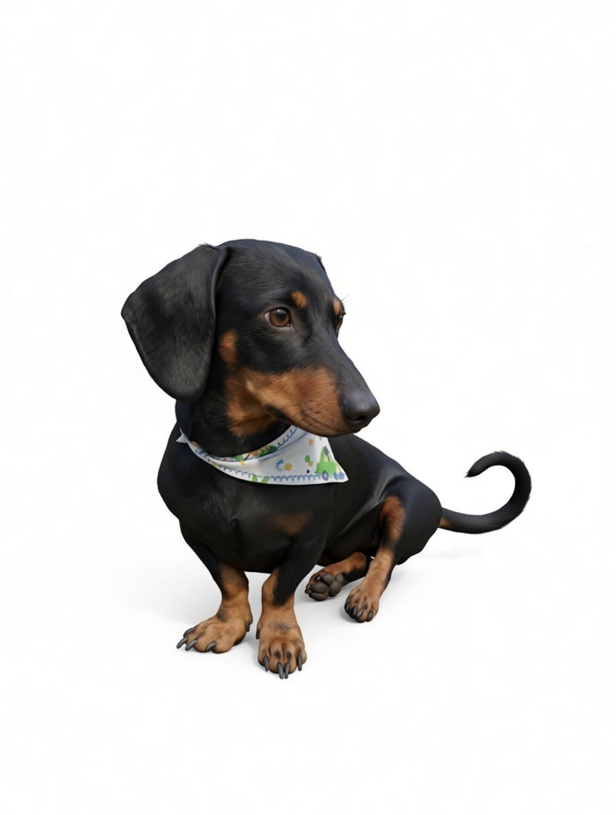 Dachshund Dog Figurine free 3D printable STL