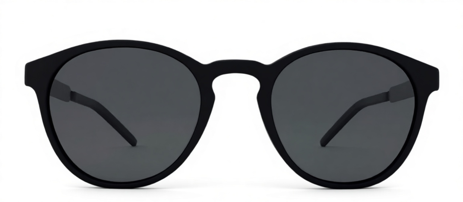 Round Black Sunglasses Model free 3D printable STL