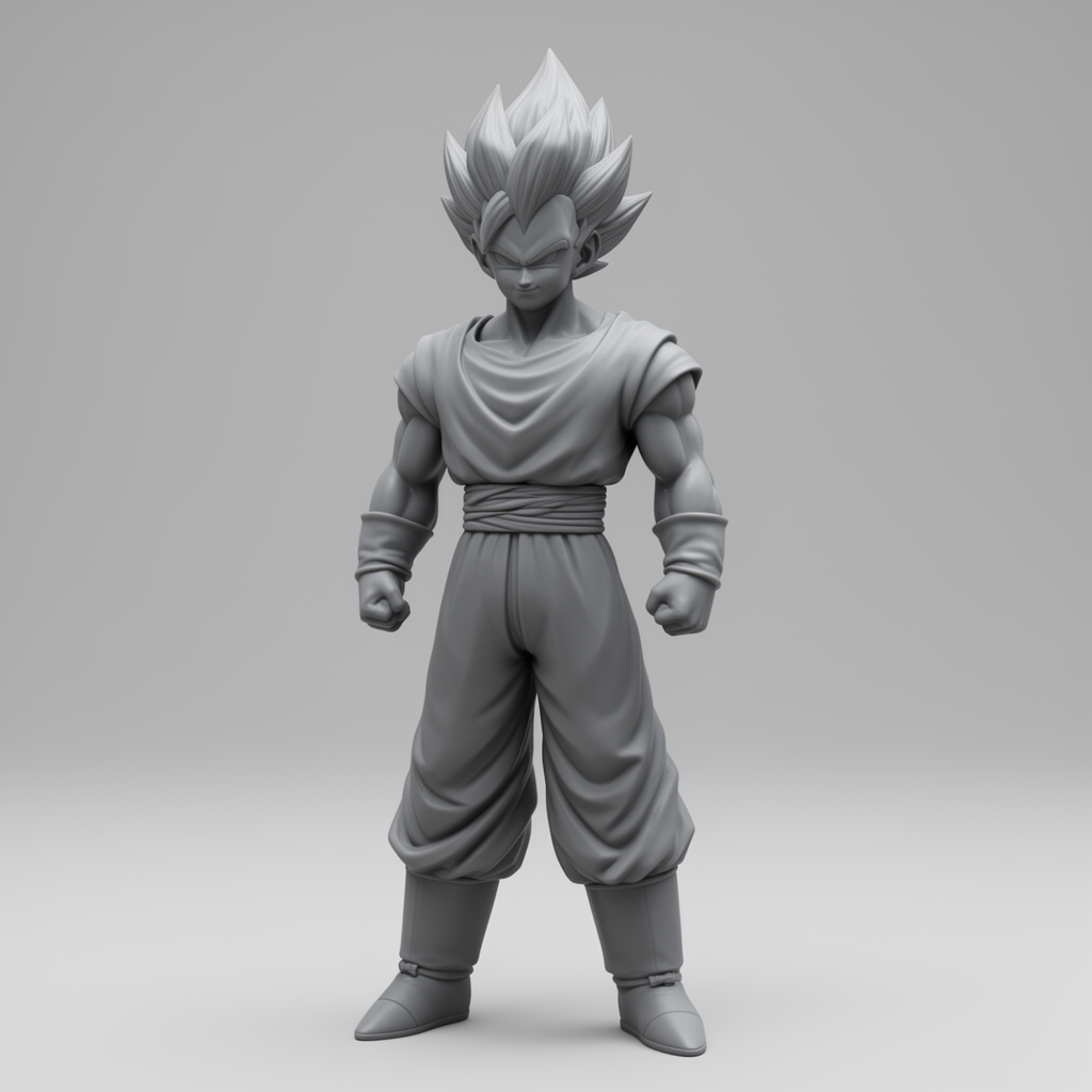 Vegeta Bust free 3D printable STL