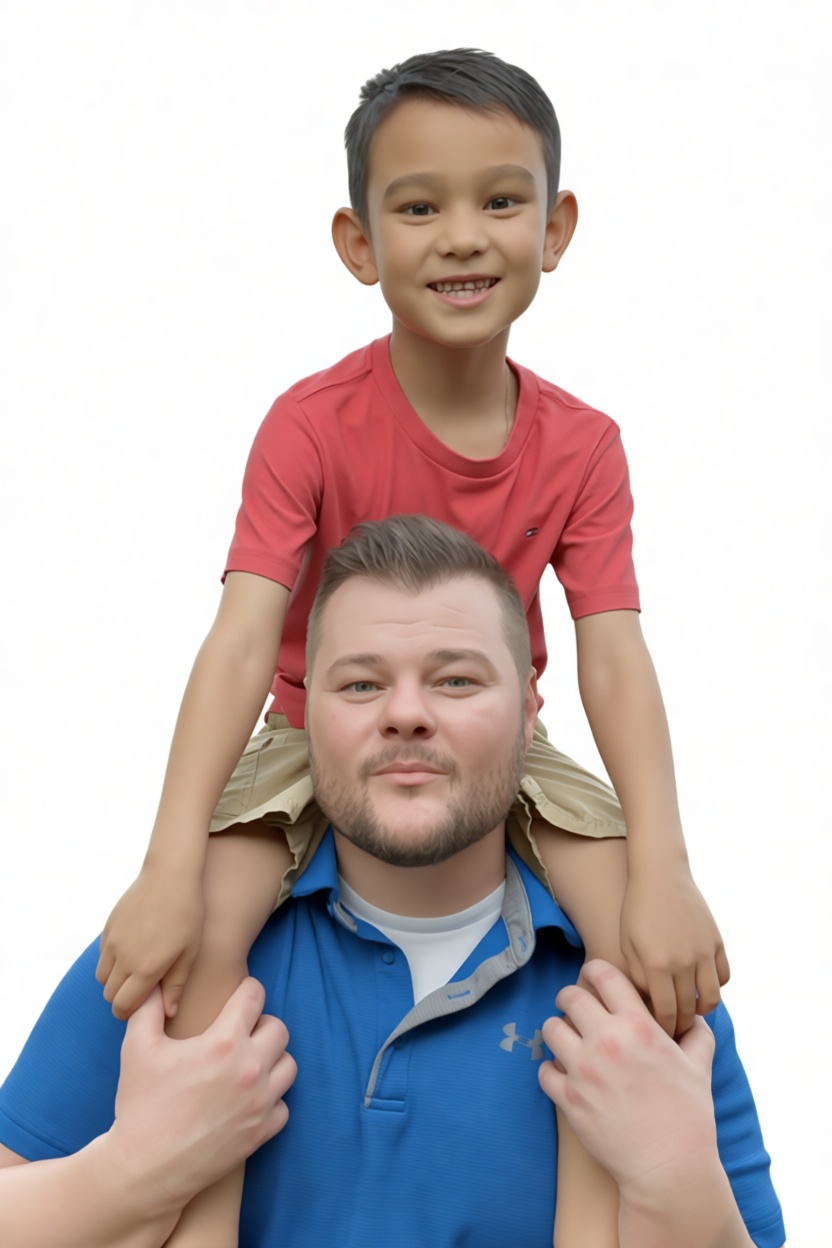 Father and Son Figurine free 3D printable STL