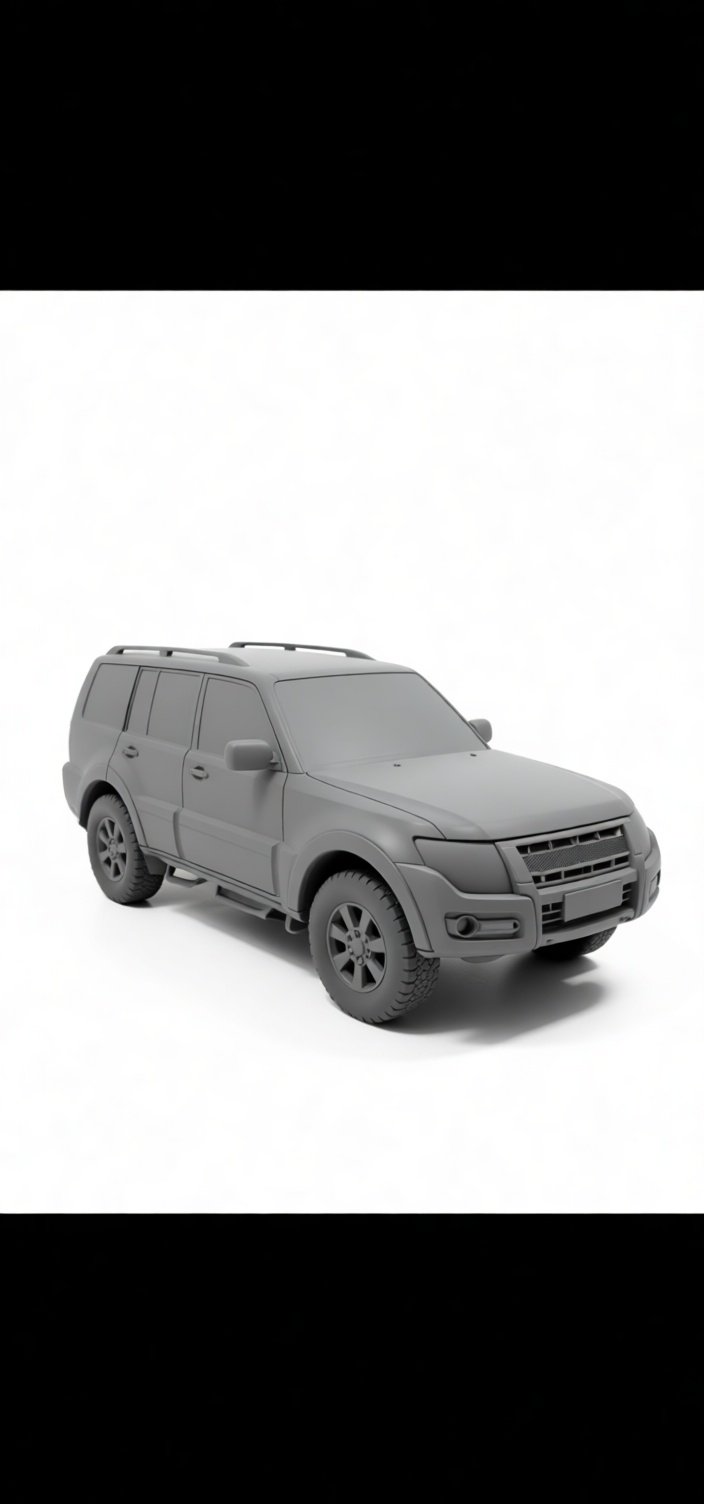 Mitsubishi Pajero SUV Model free 3D printable STL