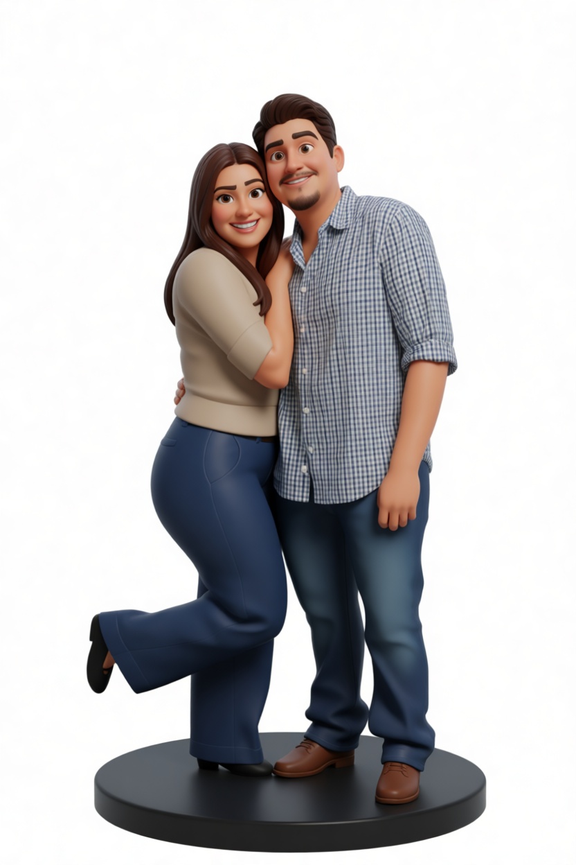 Couple Embrace Figurine free 3D printable STL