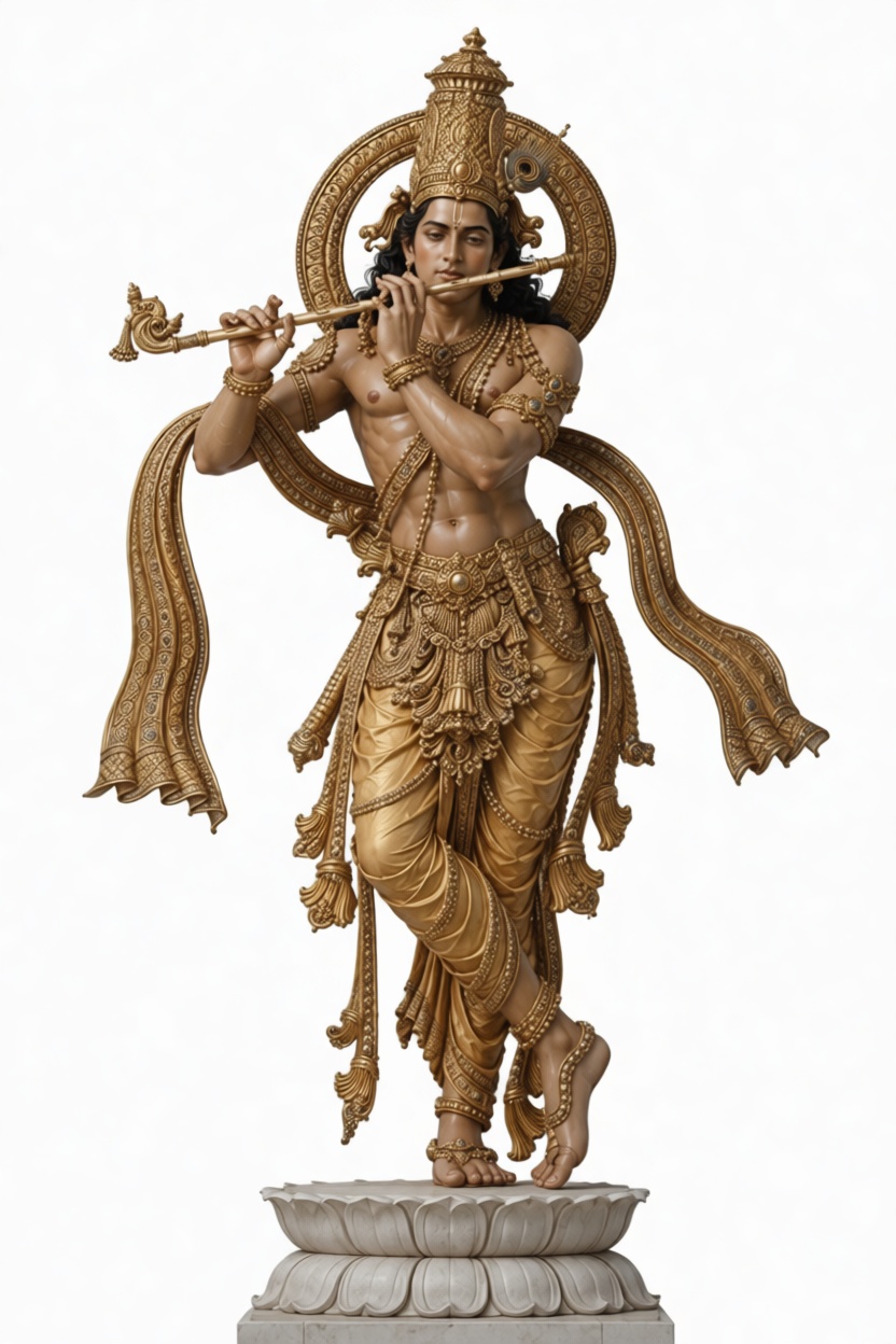 Krishna Sculpture Figurine free 3D printable STL