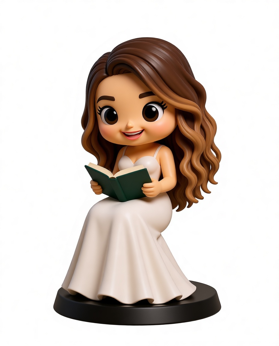 Girl Reading Book Figurine free 3D printable STL