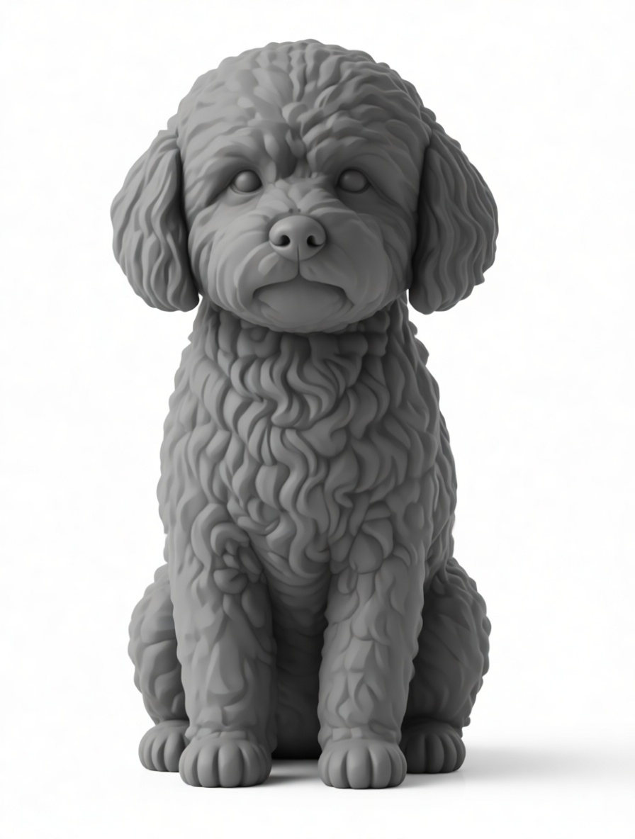 Poodle Puppy Figurine free 3D printable STL