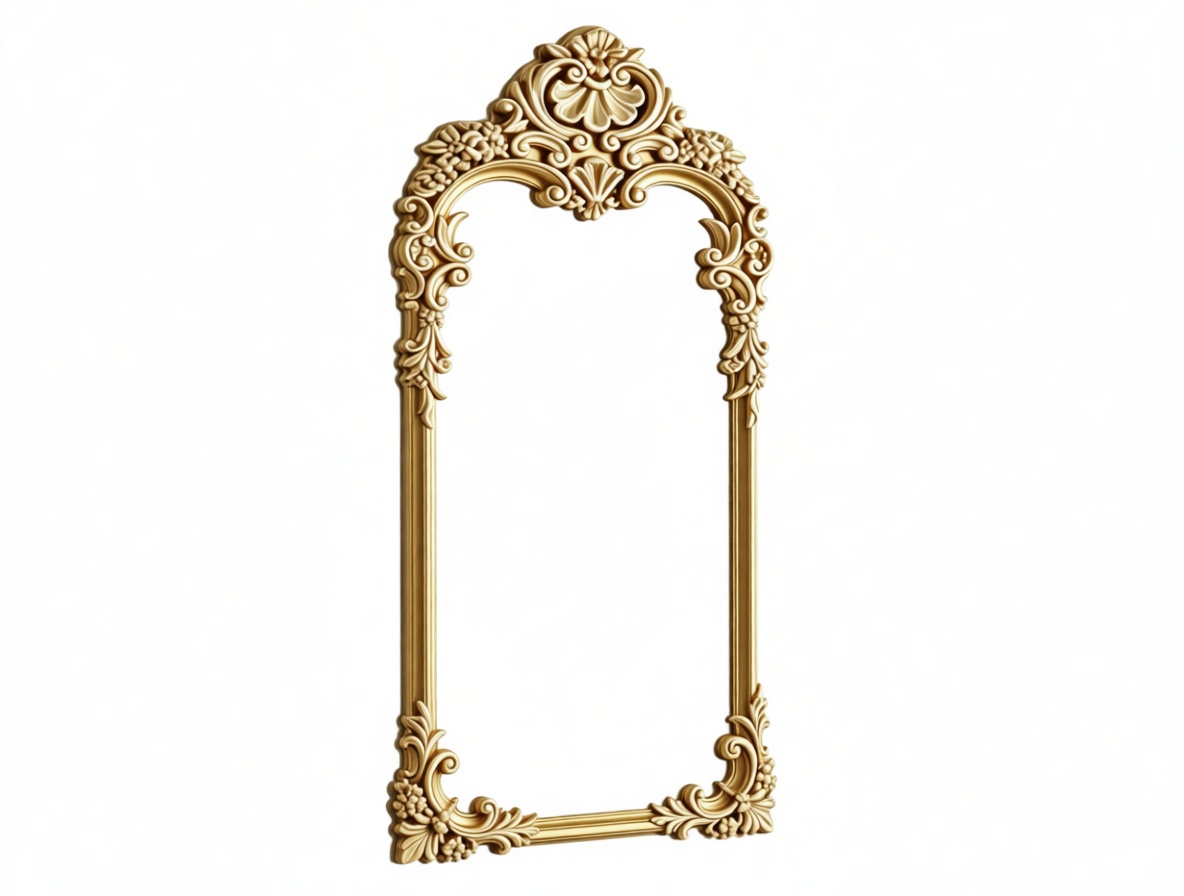 Ornate Baroque Mirror Frame free 3D printable STL