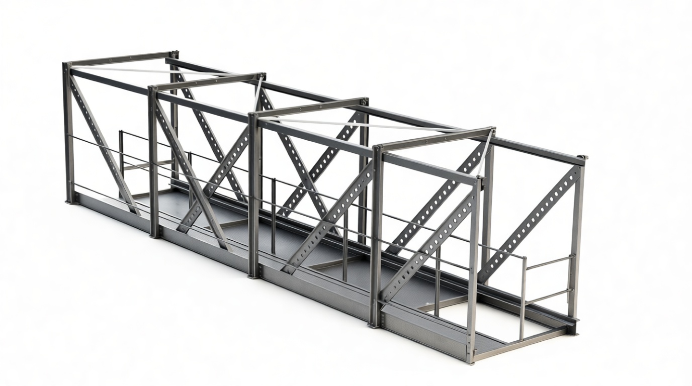 Steel Truss Bridge Model free 3D printable STL