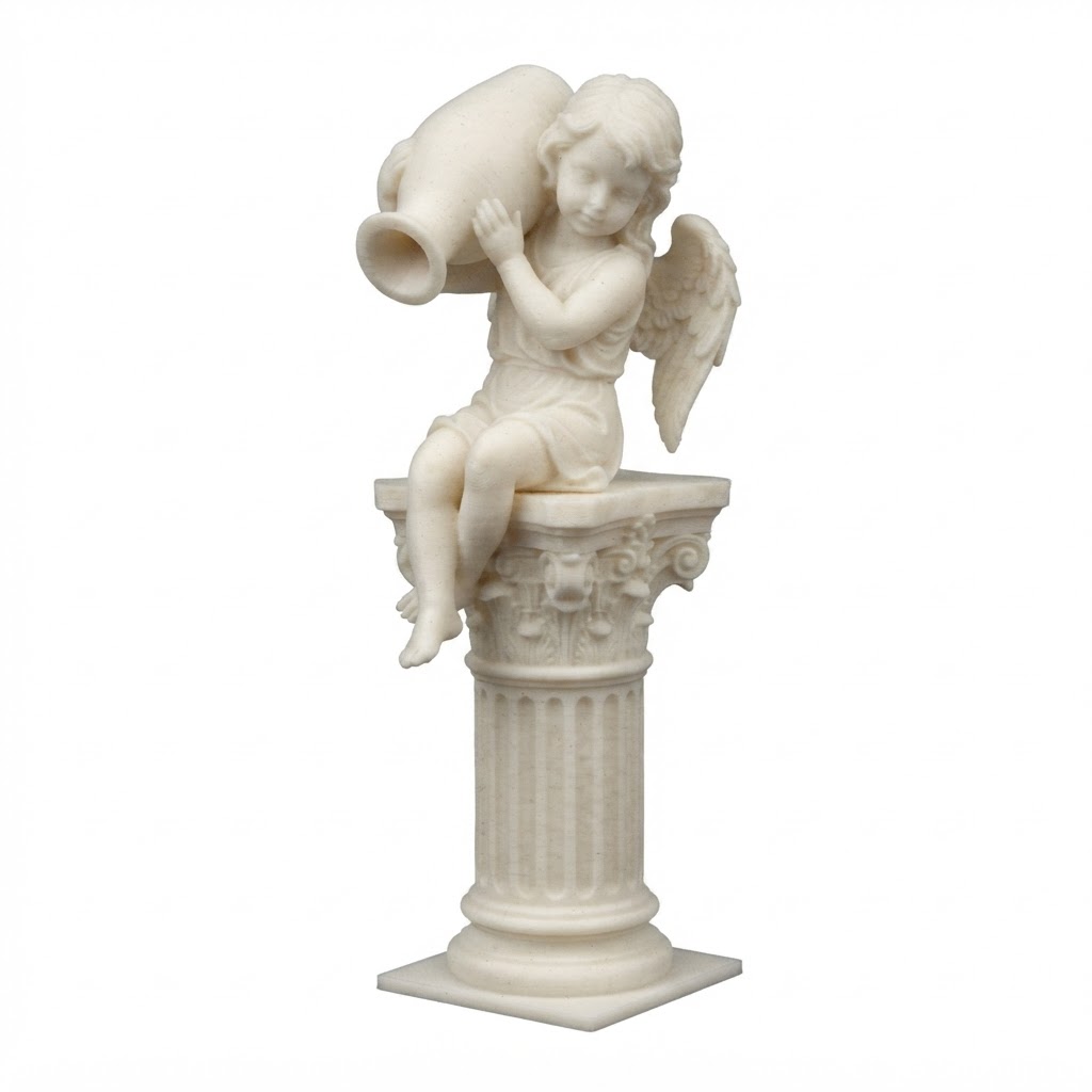 Cherub Angel Statue free 3D printable STL