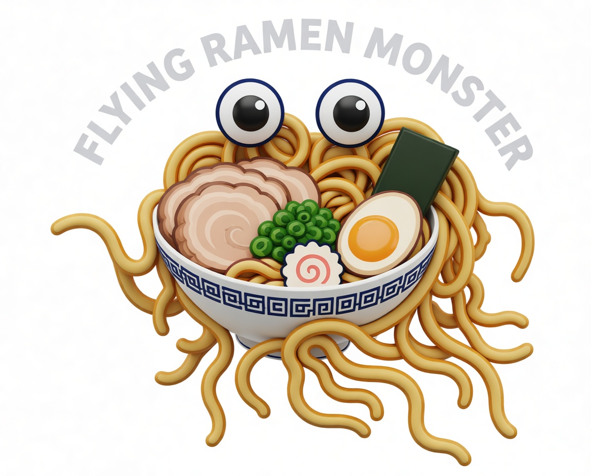 Flying Ramen Monster Figurine free 3D printable STL