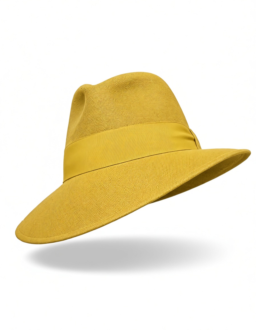 Yellow Fedora Hat free 3D printable STL