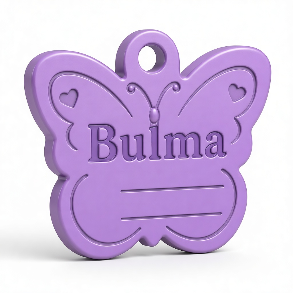 Bulma Butterfly Tag free 3D printable STL
