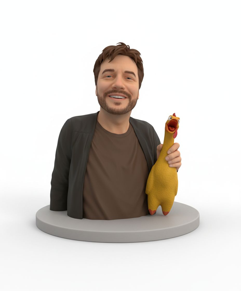 Fun Character Bust free 3D printable STL